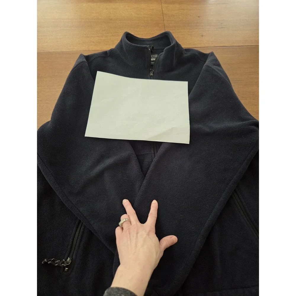Vtg J Crew Jcmg Fleece Jacket Men's Xl Multiglisse Navy‎